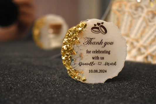 Personalisierte Gastgeschenke mit Magnet