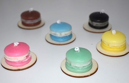 Macaron Kerzen im 5er-Set