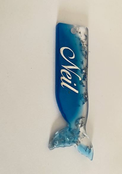 Resin Lesezeichen – Meerjungfrauenflosse