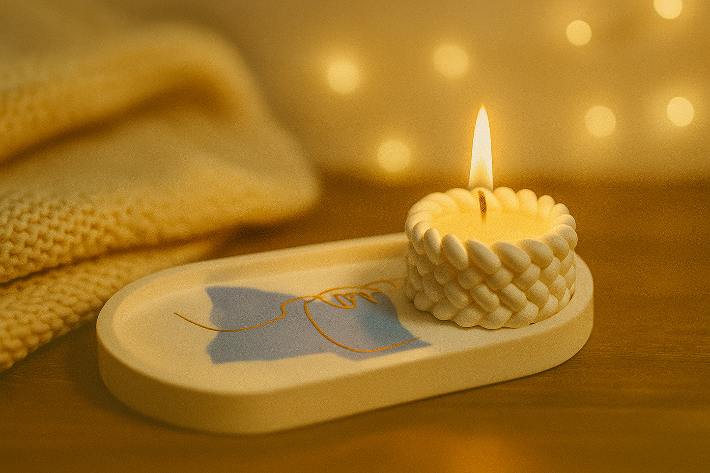 Handgefertigte ovale Untersetzer