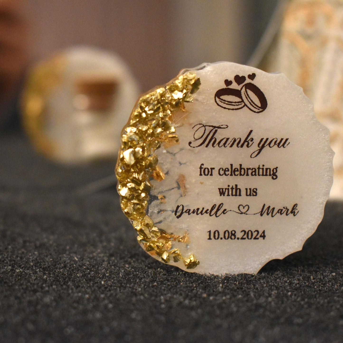 Personalisierte Gastgeschenke mit Magnet