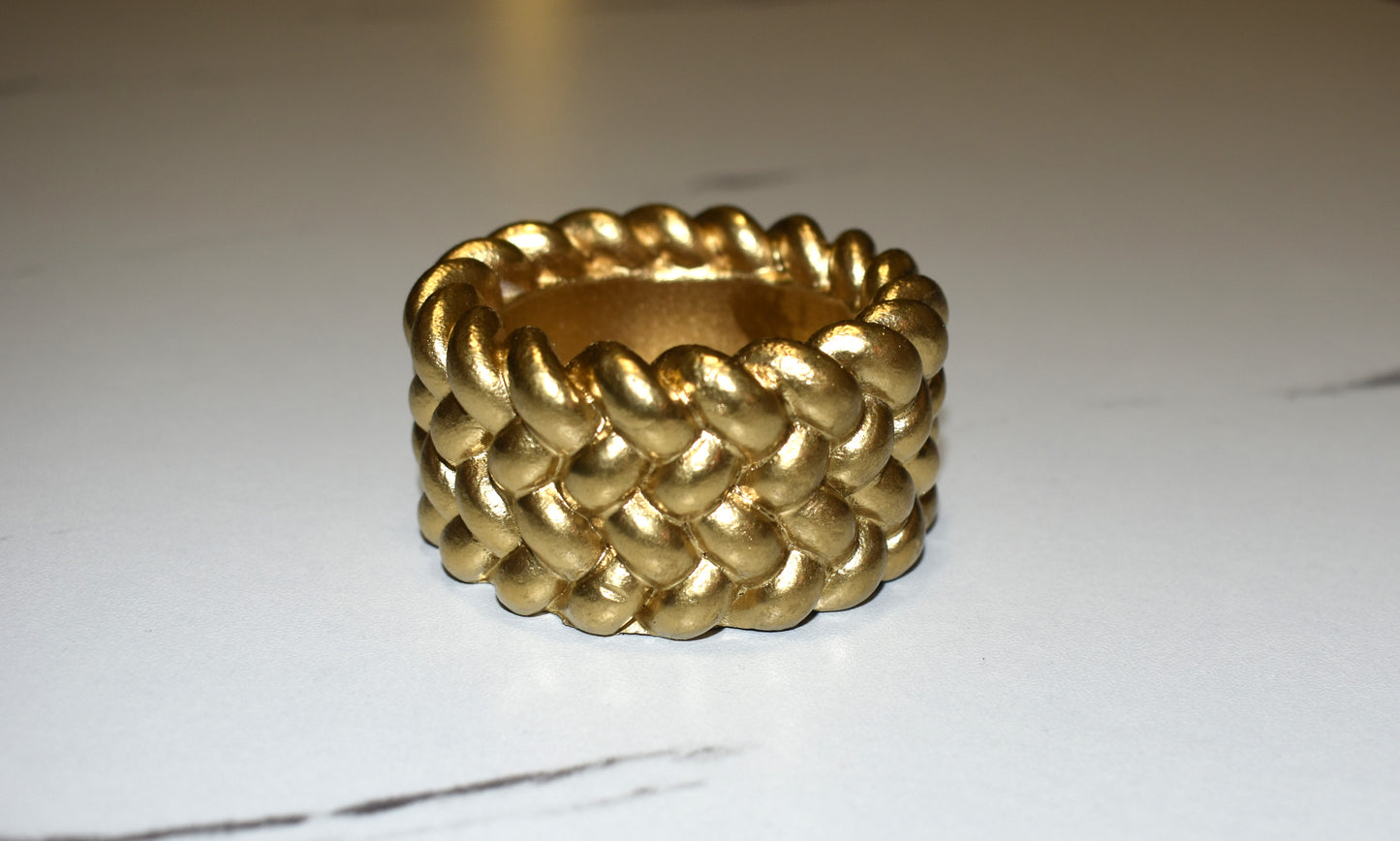 Geflochtener Teelichthalter