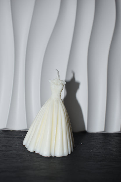 Personalisierte Braut-Kerze als Gastgeschenk zur Hochzeit