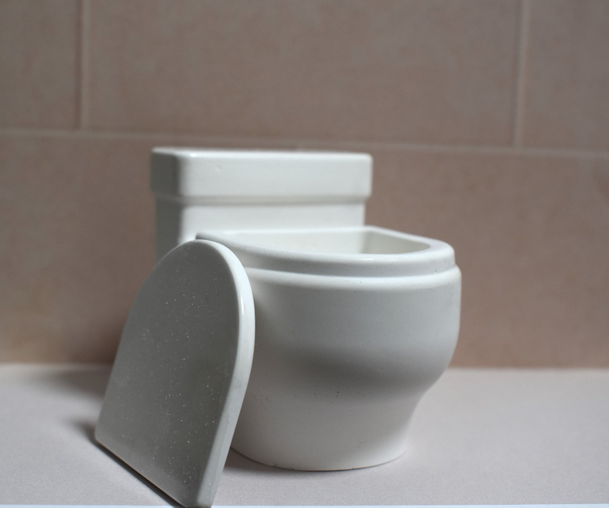 Kerze in Form einer Toilette, lustiges Geschenk oder Gag Geschenk für Freunde, Party oder Junggesellenabschied